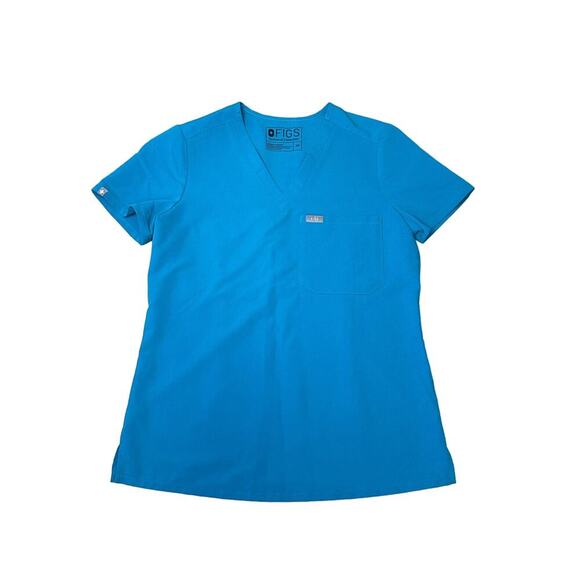 Figs Catarina One-Pocket Scrub Top TEAL XS - Picture 1 of 5